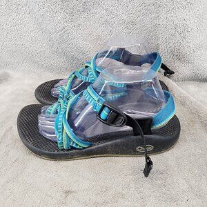 Chaco's Shoes Womens Size 10 ZX2 Yampa Blue Strappy Vibram River Sandals *Read*